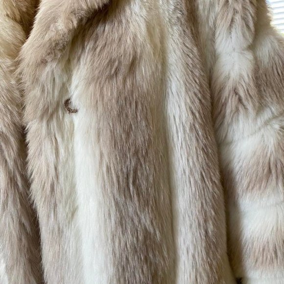 Vintage 1980 Jordache Faux Fur Coat Ombre USA size 11/12 - Picture 13 of 13